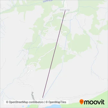 Carte de la zone de couverture de Sportbahnen Melchsee-Frutt (lsm) - Téléphérique