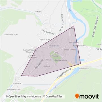 Gemeinde Celerina/Schlarigna coverage area map