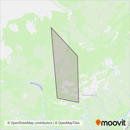 Sportbahnen Braunwald AG coverage area map