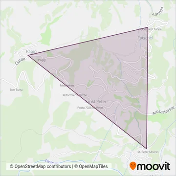 Sesselbahn Fatschel - Triemel coverage area map