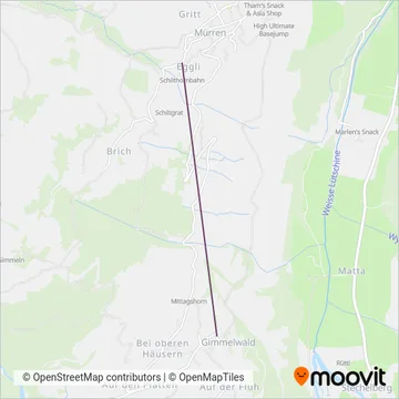 Stechelberg-Mürren-Schilthorn (lsms) - Bus coverage area map