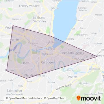 SBB coverage area map
