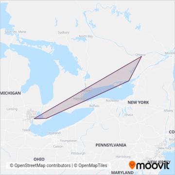 FlixBus-us coverage area map