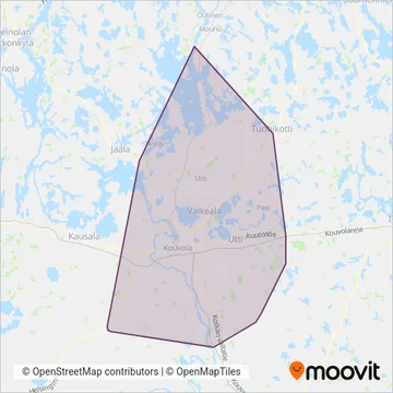 KYMEN CHARTERLINE OY coverage area map