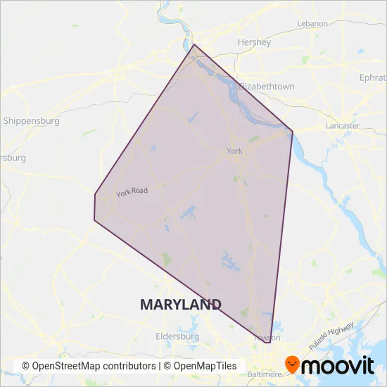 rabbittransit coverage area map