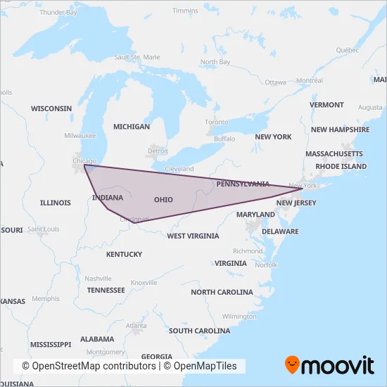 FlixBus-us coverage area map