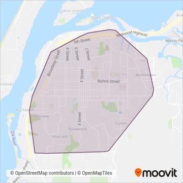 Eureka Transit coverage area map