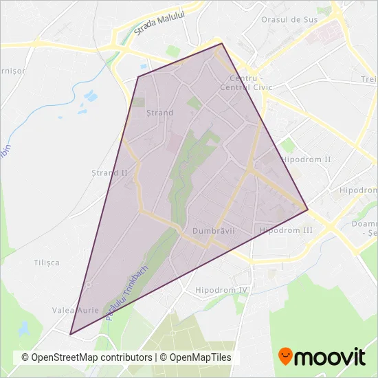 TurSib | Transport Elevi coverage area map