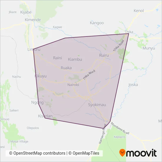 KBS coverage area map