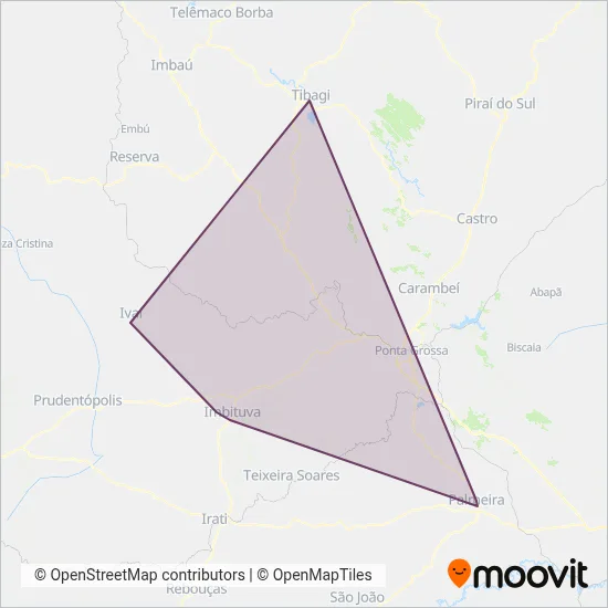 Expresso Princesa dos Campos coverage area map