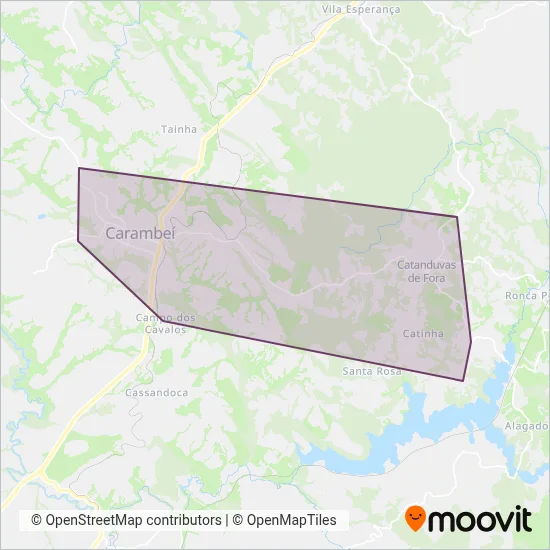 Busão Grátis (Carambeí) coverage area map