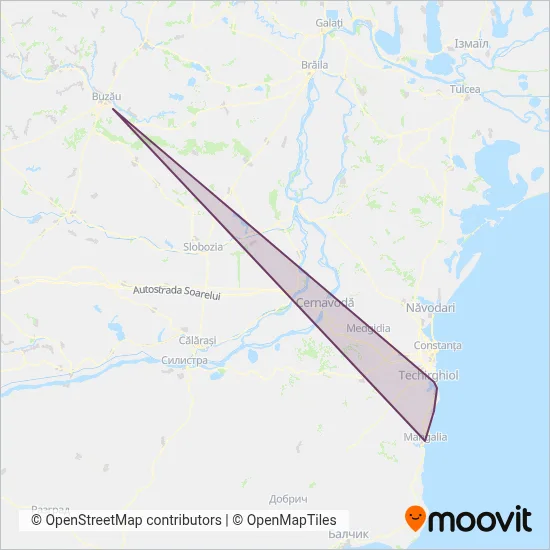 Ferotrafic - T.F.I. S.R.L. coverage area map