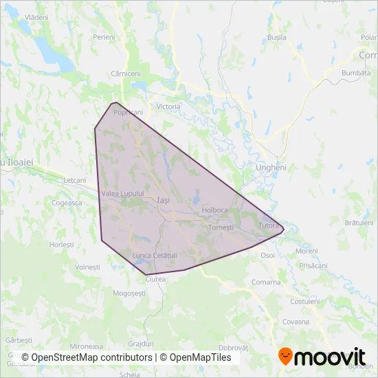 Zonă acoperire CTP (Autobuz)