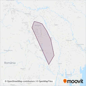 Regio Călători coverage area map