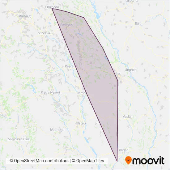 Zonă acoperire Regio Călători