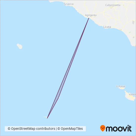 Caronte & Tourist coverage area map