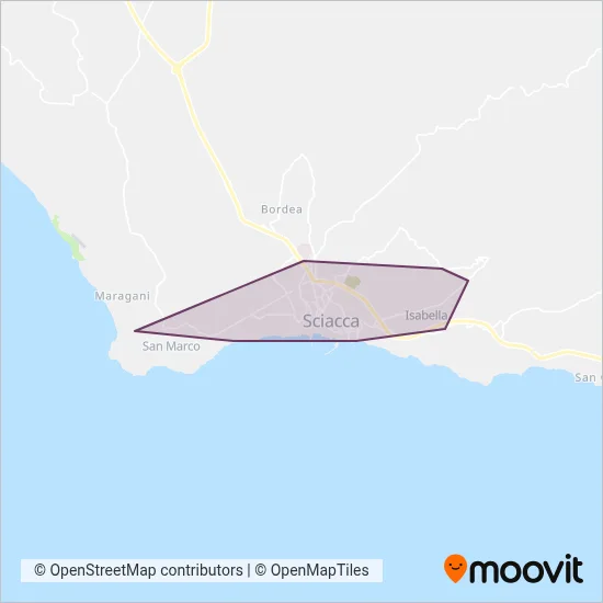 AEternal - Municipality of Sciacca coverage area map