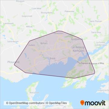 Bibus (Bus) coverage area map