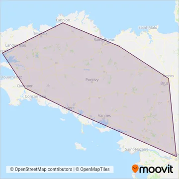 SNCF VOYAGEURS (Rail) coverage area map