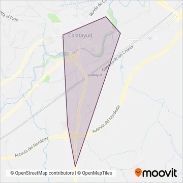 Cobertura del mapa de Autocares Hermasa