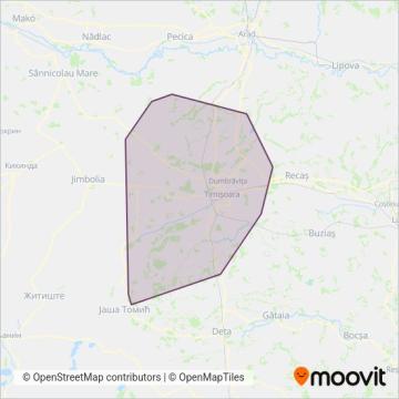 Zonă acoperire STP Timișoara | Linii Metropolitane