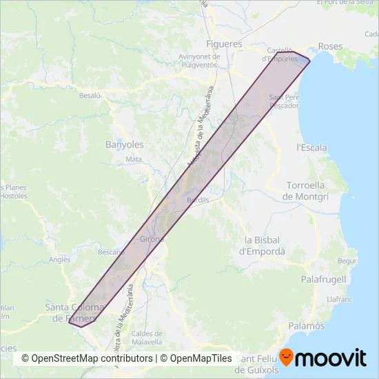 Estarriol coverage area map