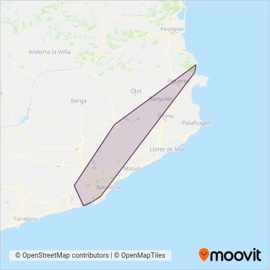 Cobertura del mapa de Rodalies de Catalunya
