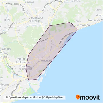 DIREXIS TUSGSAL coverage area map