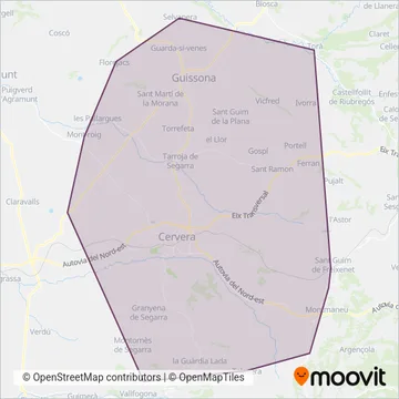 Cots i Alsina coverage area map