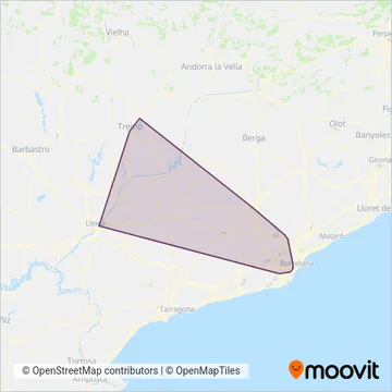 FGC (Rail) coverage area map