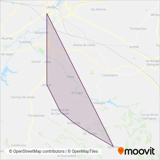 Autocars Solé Seró coverage area map