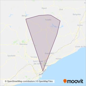 Mapa del área de cobertura de Sagalés