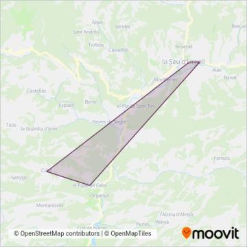Autocars Vila Betriu coverage area map