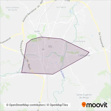 Urbà de Vic coverage area map