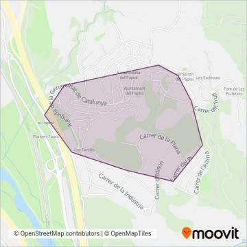 Monbus (Papiol) coverage area map