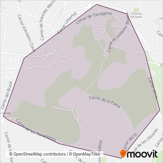 Cobertura del mapa de Monbus (Papiol)