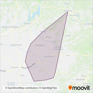 Cots Alsina, SL coverage area map