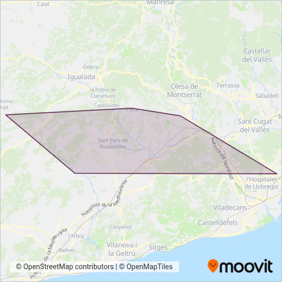 La Hispano Llacunense, SL coverage area map