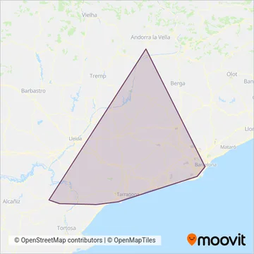 La Hispano Igualadina, SL coverage area map