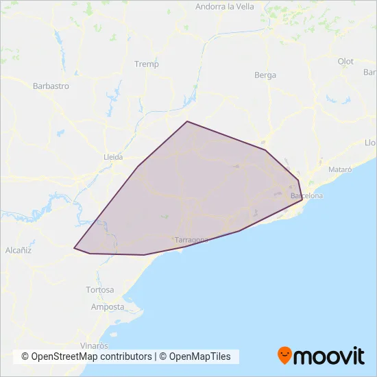 La Hispano Igualadina, SL coverage area map