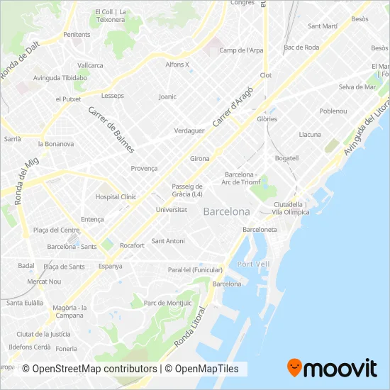 Mapa del área de cobertura de Serveis Turístics Delamoga, SL