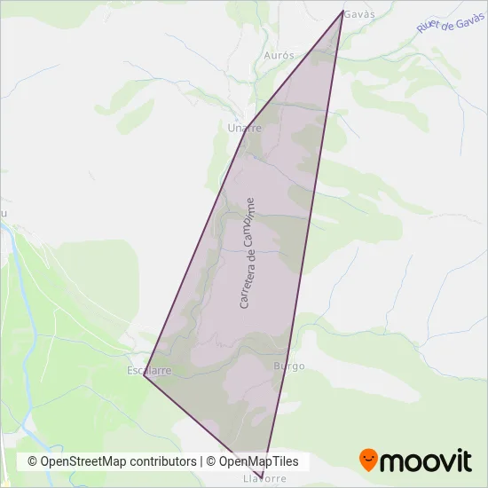 Jordi Cases Blasi coverage area map
