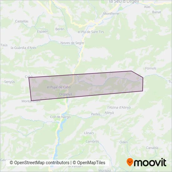 Autocars Vilà Betriu, SL coverage area map