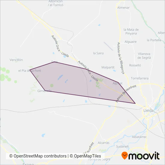 Autocars Morell, SL coverage area map