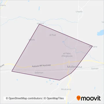 Autocars Salvia SL coverage area map
