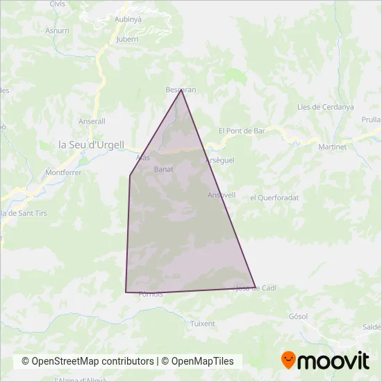 Laura Campi Giró coverage area map