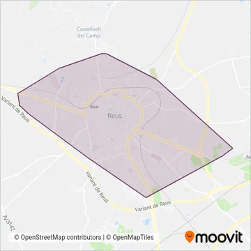 REUS TRANSPORT coverage area map