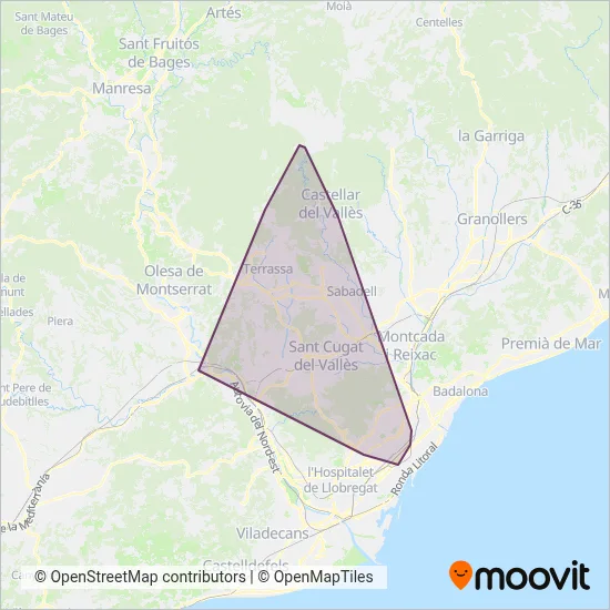 SARBUS coverage area map