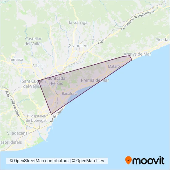 CASAS coverage area map