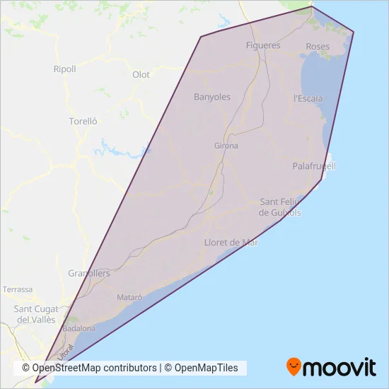 SARFA coverage area map